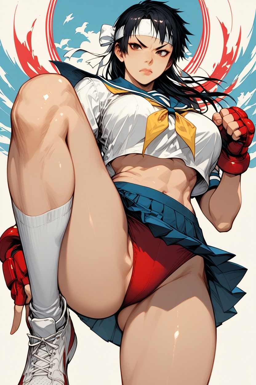 Wide Hips, Disgusted, Big Breasts Hentai AI Porn