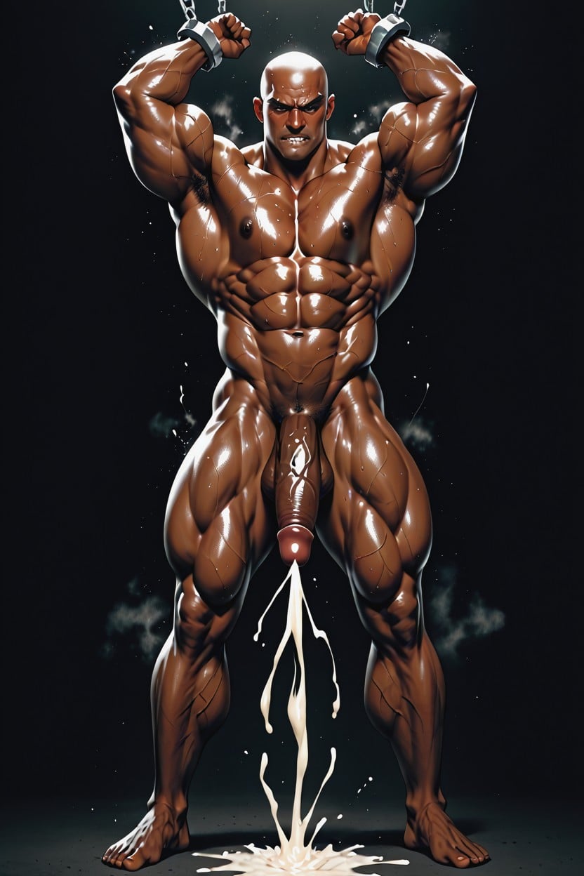 Full Body, Huge Heavy Balls, Hyper Bulging Cock Veins AI Gay Porn