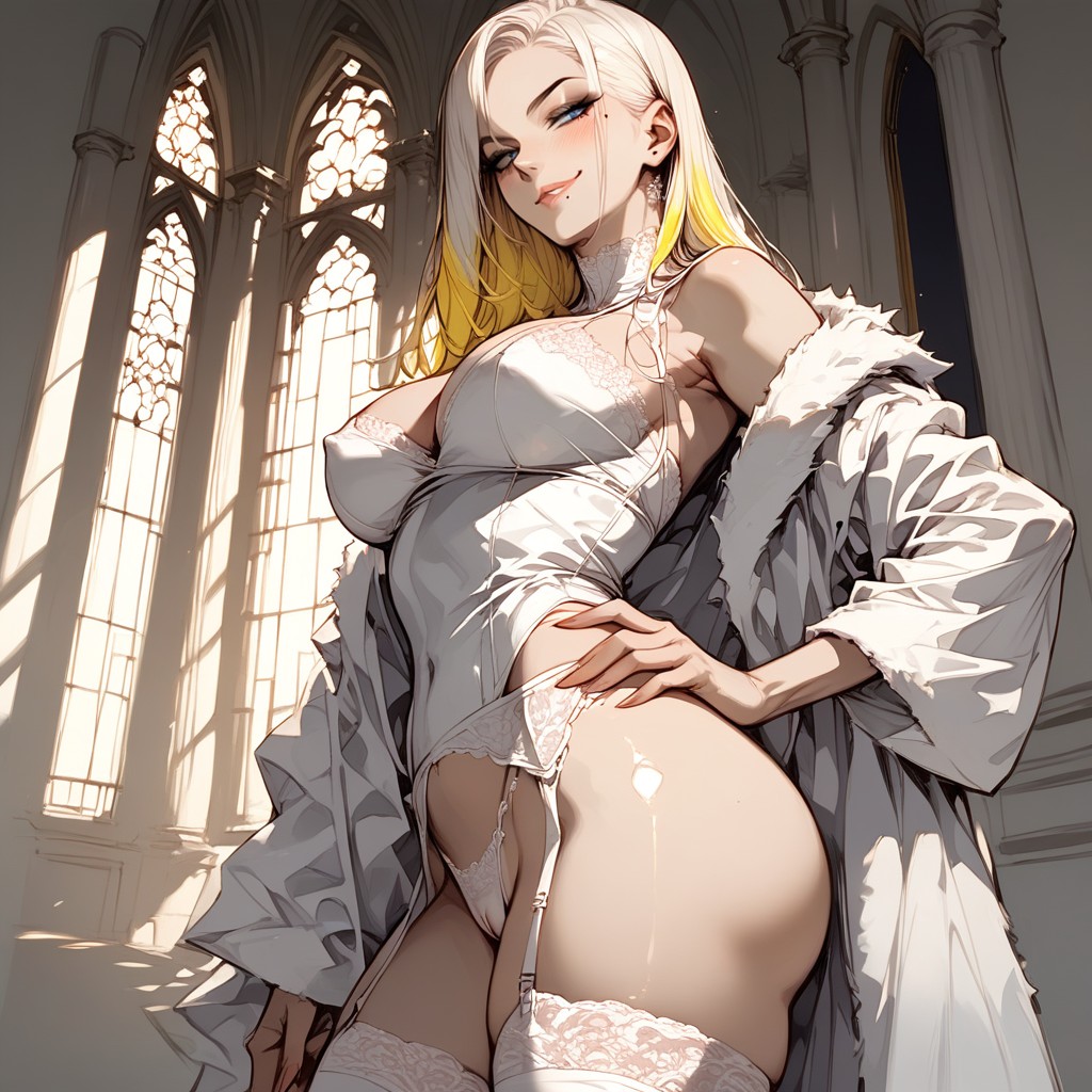 Realistic Anatomy, Blushing, Long Lashes AI Porn