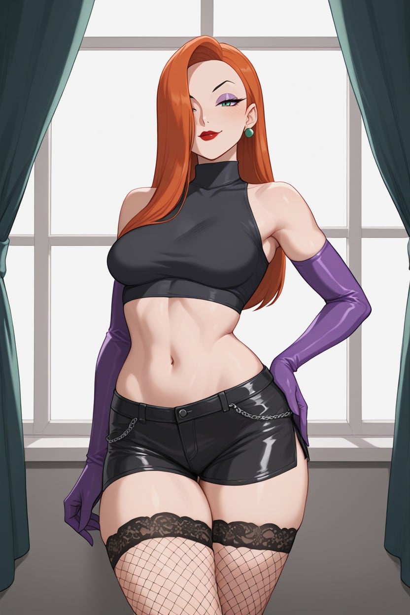 Which Accentuates Her Figure Underneath, She Wears A White, 18+ Hentai AI Porn