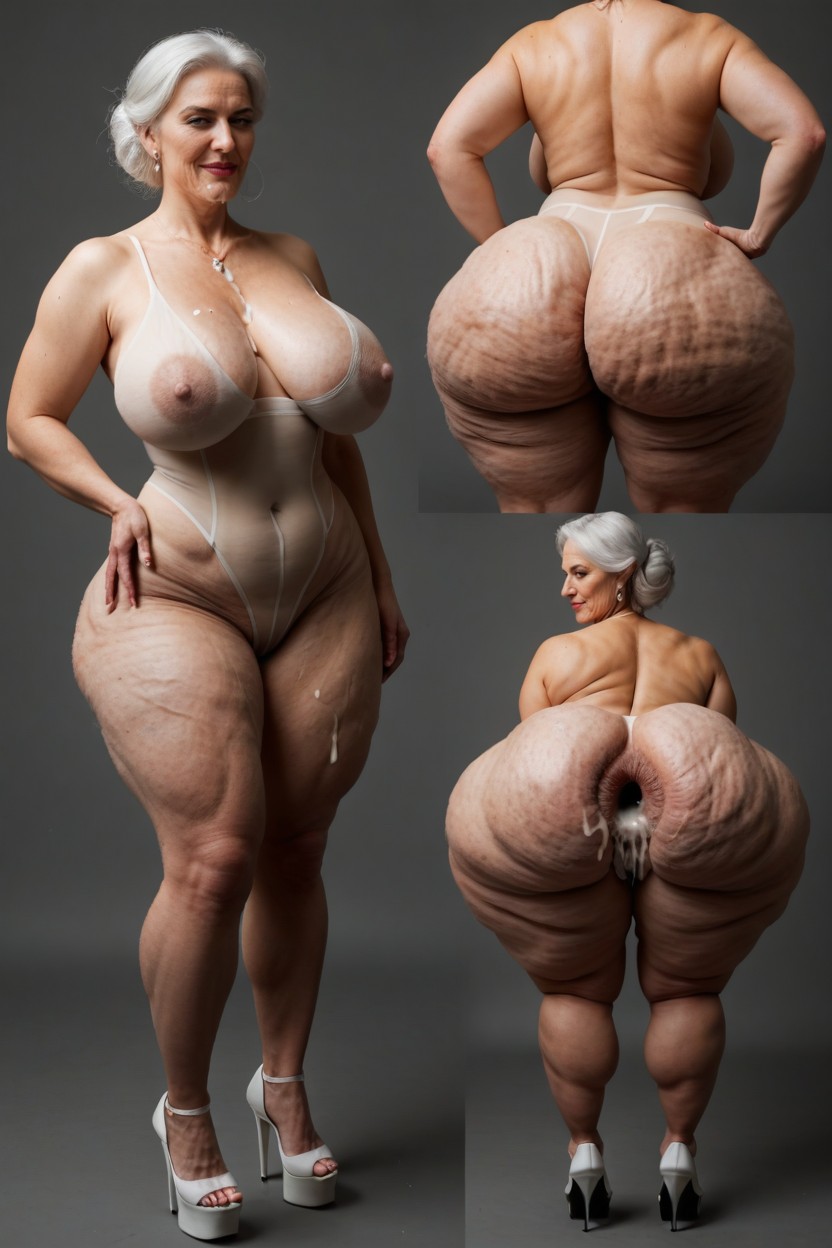 Ass Full Of Cum, Corrida, Sheer White Bodystocking Porno MILF IA