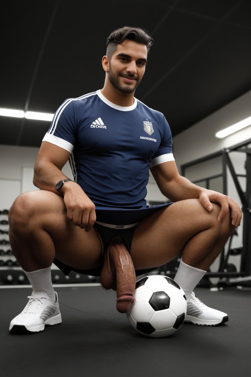 Erection, Squatting, Hairy Balls 게이 AI 포르노