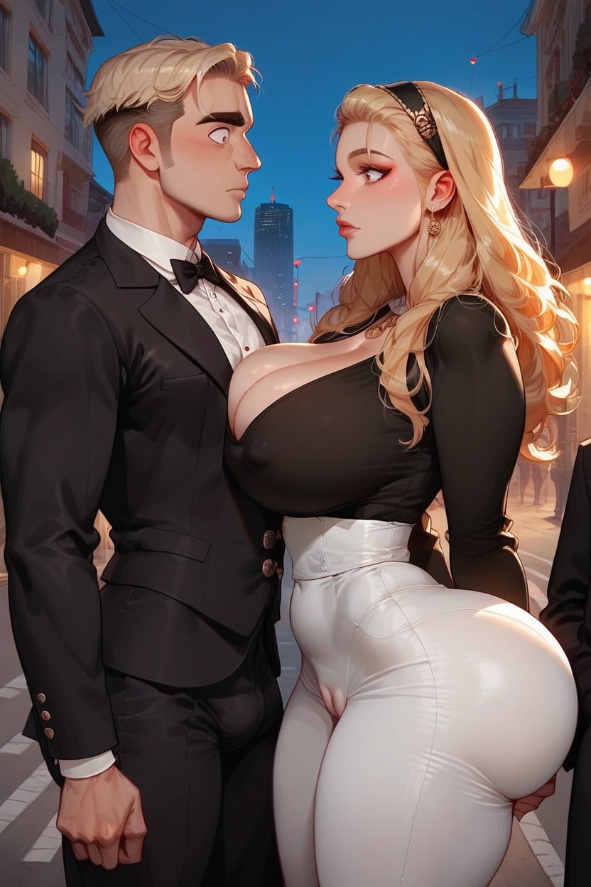 Low Ponytail, Man Has Classified Binder, Housewife AI Porn