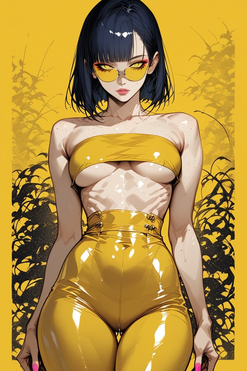 Front View, Model, Pink Lips Hentai AI Porn