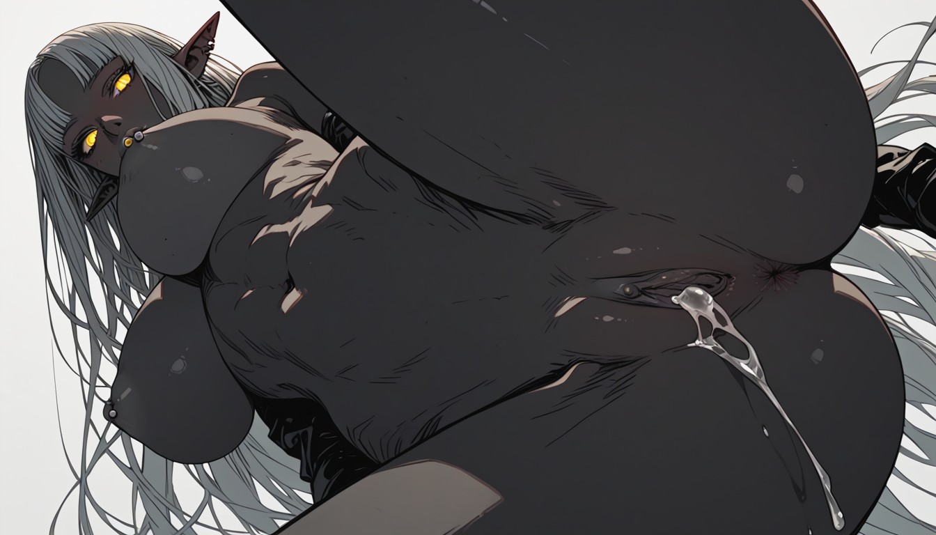 Elf, Yellow Eyes, Firm Body Hentai AI Porn