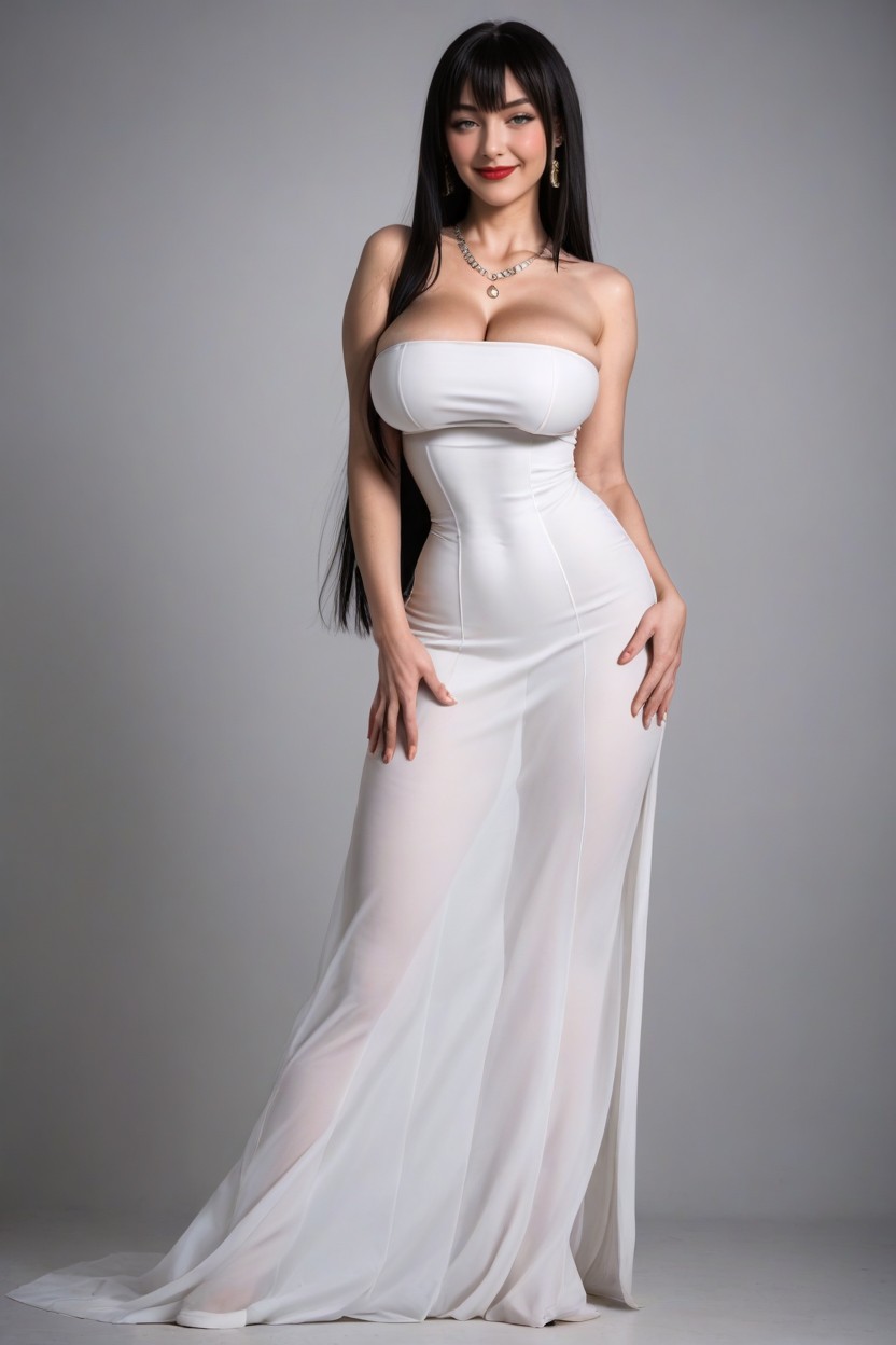 Large Ass, Ghost White Skin, Perfect Thighs AI Porn