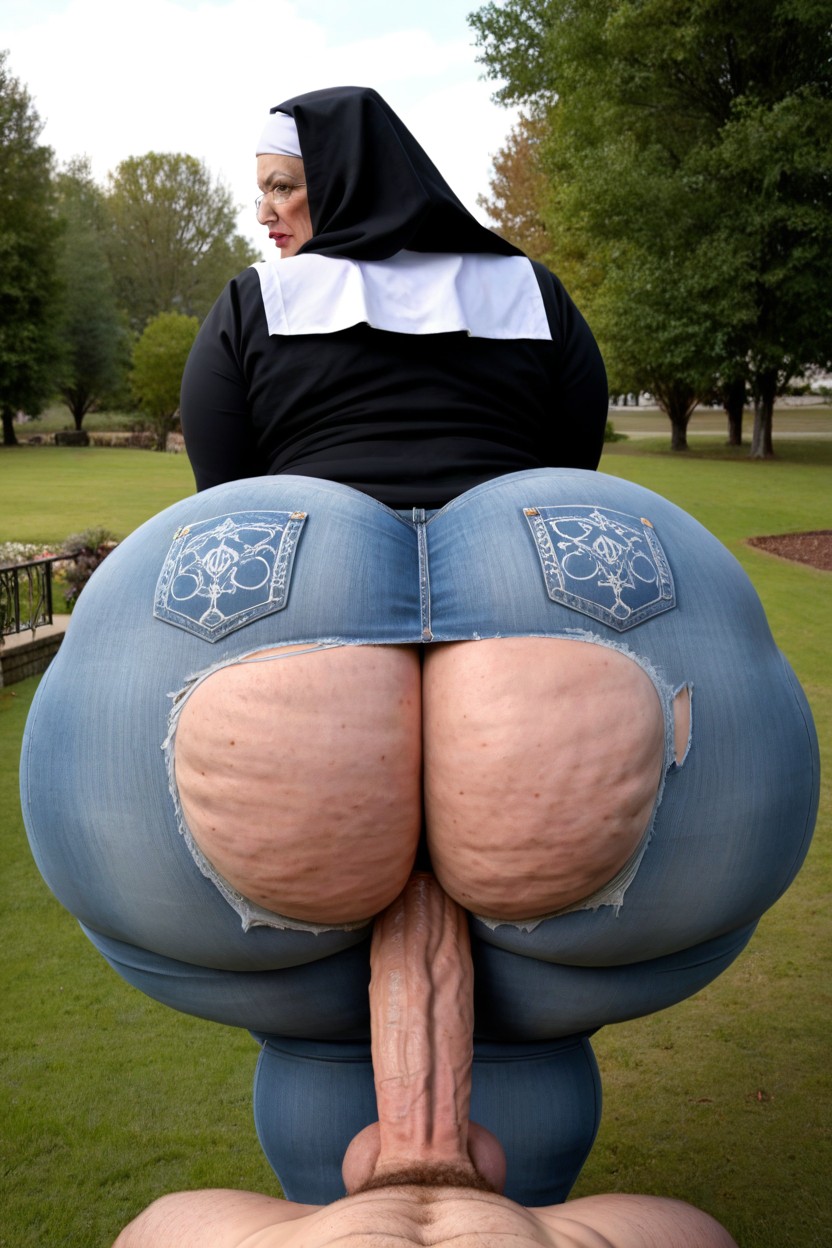 Sorprendida, Extremely Humongous Ass, View From Behind Porno IA