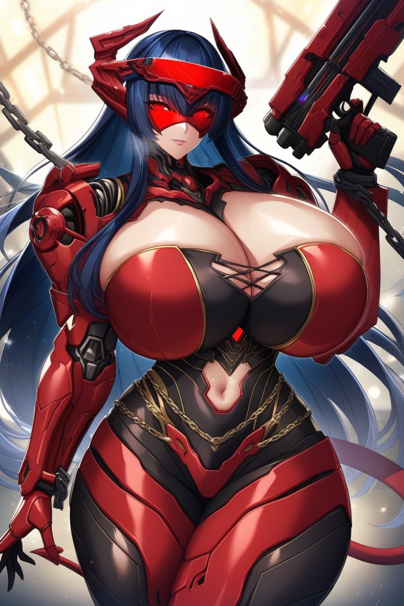 Voluptuous, Wide Hips, Colossal Breast Hentai AI Porn
