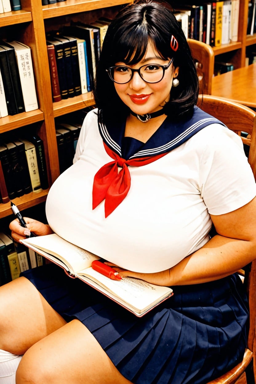 Thick Glossy Lips, Exemplary, Plump Large Lips AI Porn
