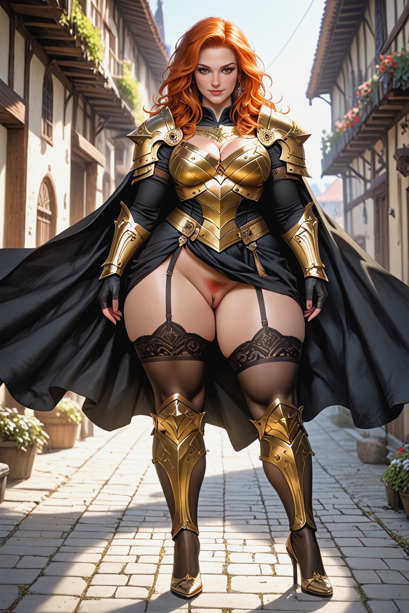 Black Cape, Thick Pussy, Elvish Hair AI Porn