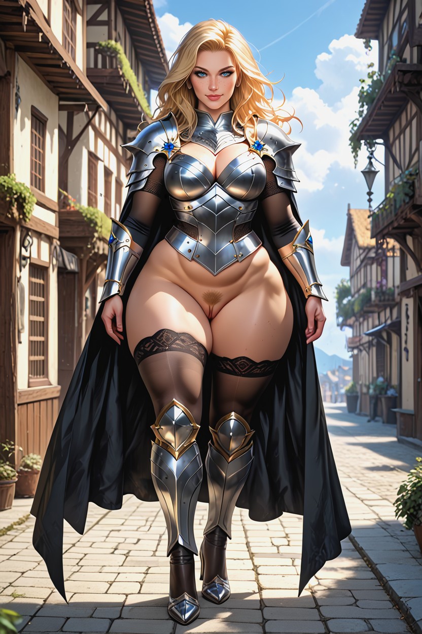 Full Body, Extremely Large Ass, Full Metal Armour AI Porn