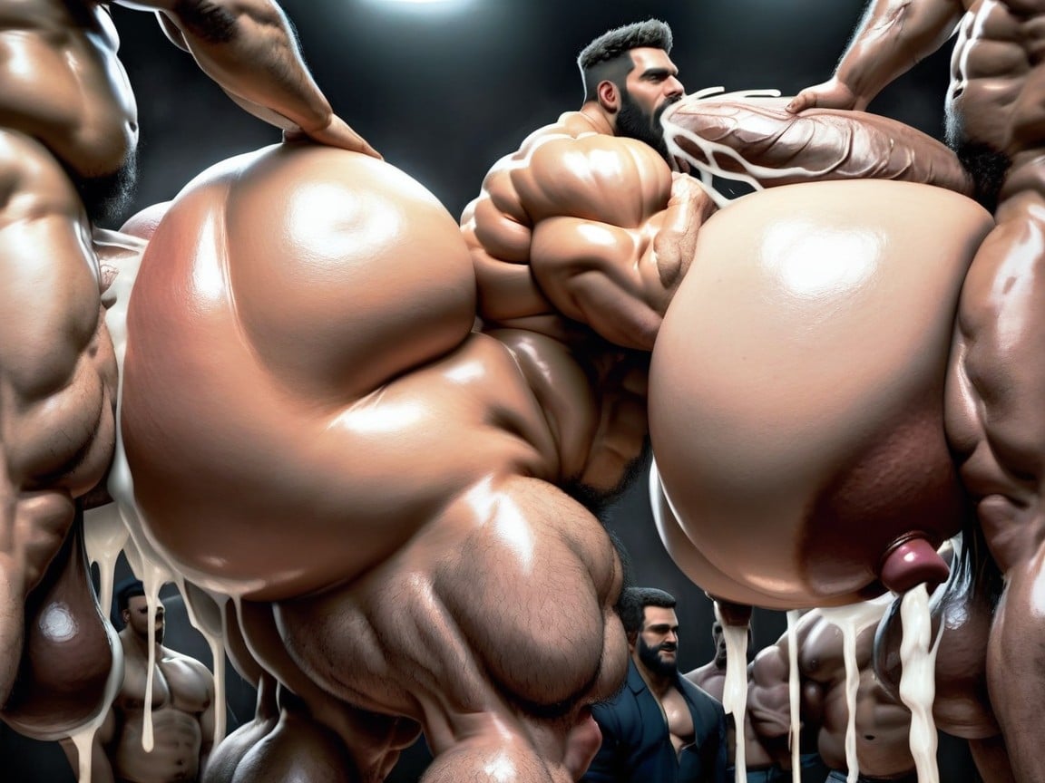Oversized Hyper Boobs, All Hyper Breasts, Both Boobs Getting Sucked Hard 게이 AI 포르노