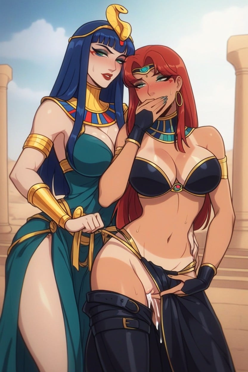 Rote Haar, Dark Lighting, Cum All Over Body Hentai KI Porno