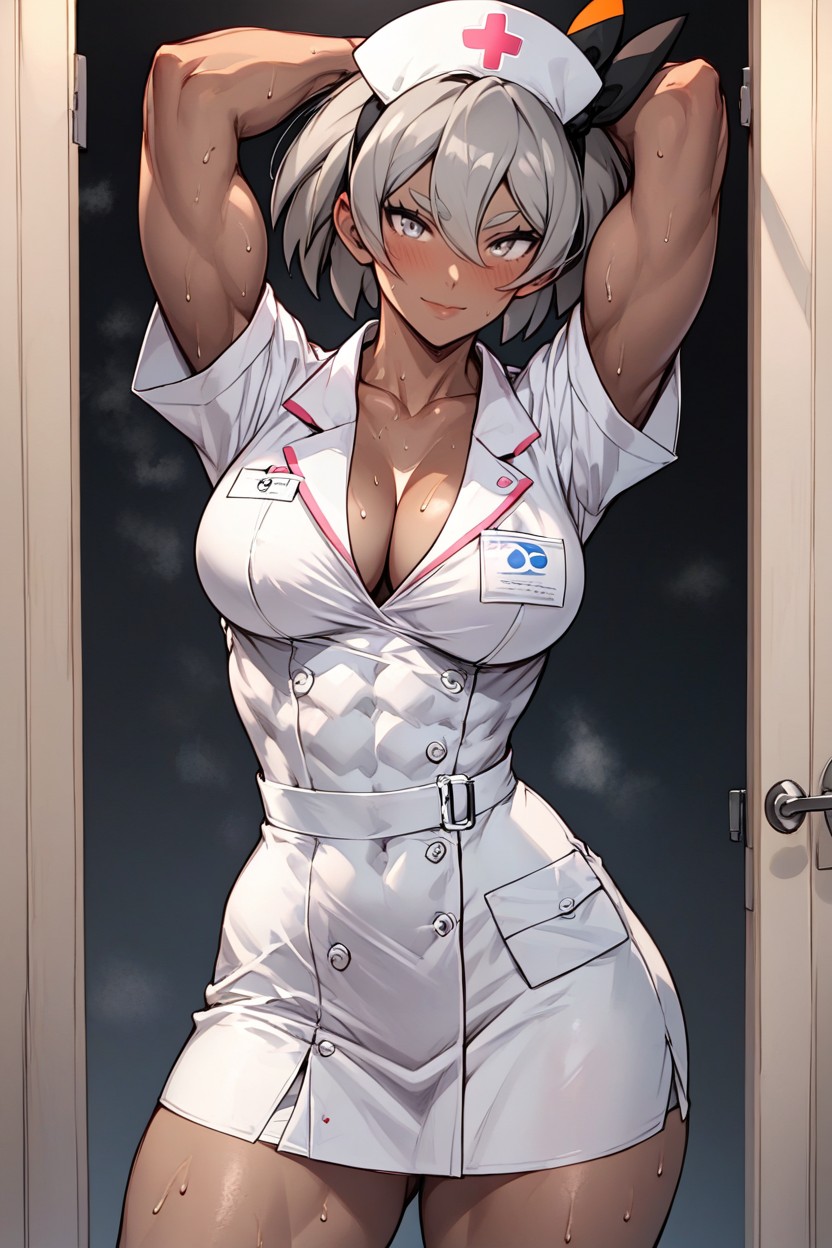 Large Ass, Arms Up, Seductive Smile Hentai AI Porn