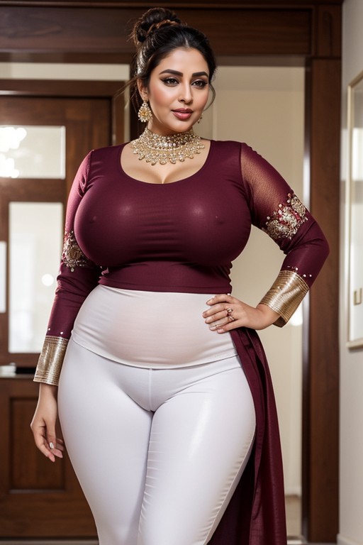 Orgasm, Full Body, Mammoth Milky Breasts AI Porn