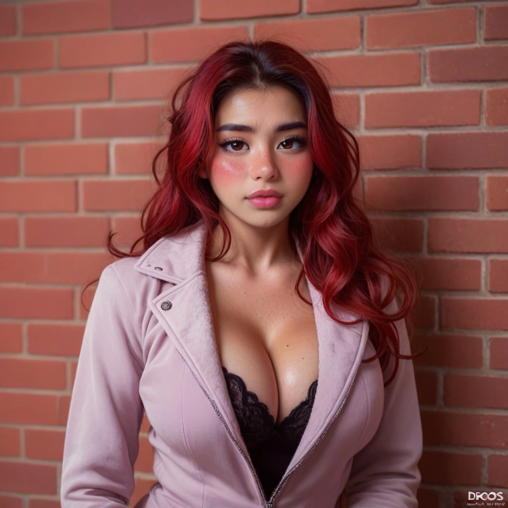Lange Länge, Extremely Deep Cleavage, Bimbo Lips KI Porno