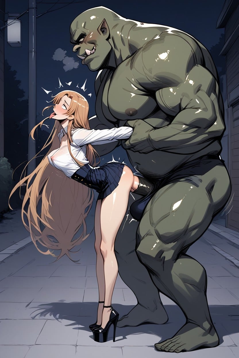 Arched Back, Wide Eyes, Ahegao Hentai IA