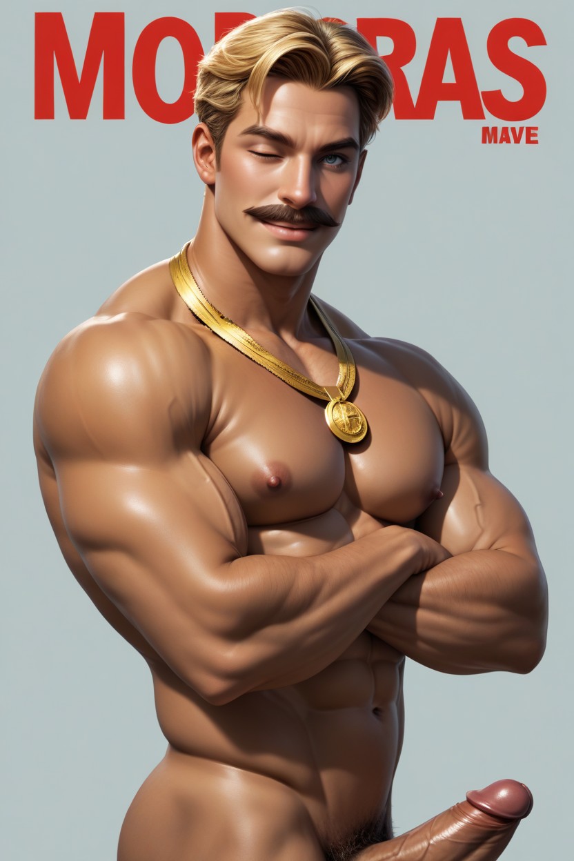 Male, Shaved Body, Nude AI同性戀黃片