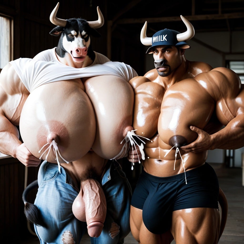 Male Only, Husky Furry Groping Cattle Furry's Breasts, Big Bulge AI同性戀黃片