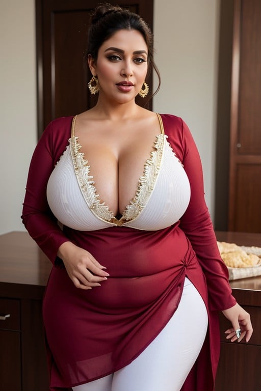 Thick Thighs, Tight Kurta, Orgasm AI Porn