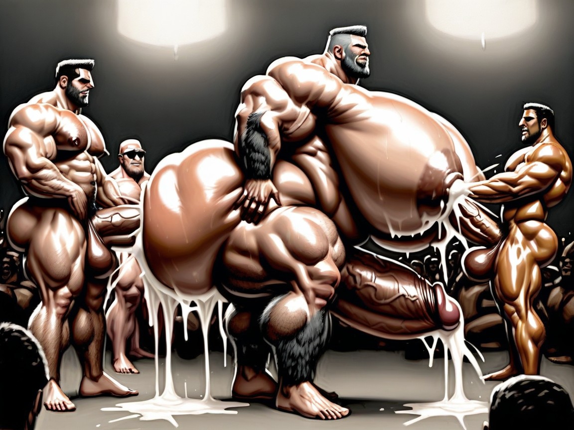 Mouth Agape, Gang Bang, Hyper Massive Ass Pornografia gay com IA