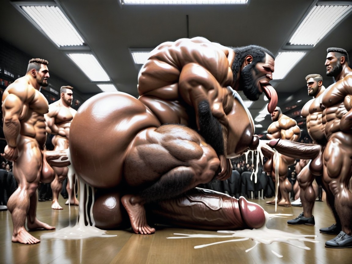 Cum Covering Face, Rough Hyper Huge Impossibly Long Cocks Fucking Them Everywhere, 하이퍼 하체 무거운 게이 AI 포르노
