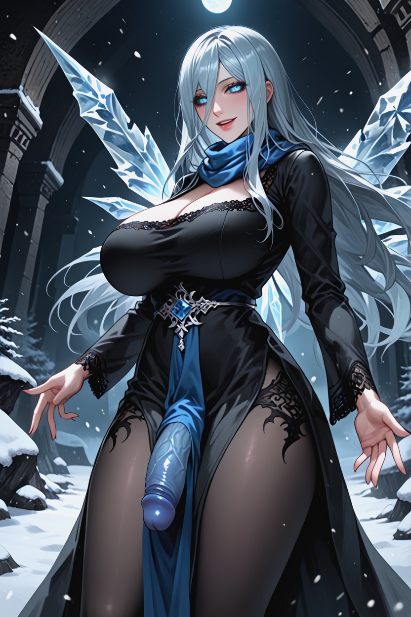 Reaching For Viewer With One Hand, Cirno From Touhou, Sexy Hentai AI Porn