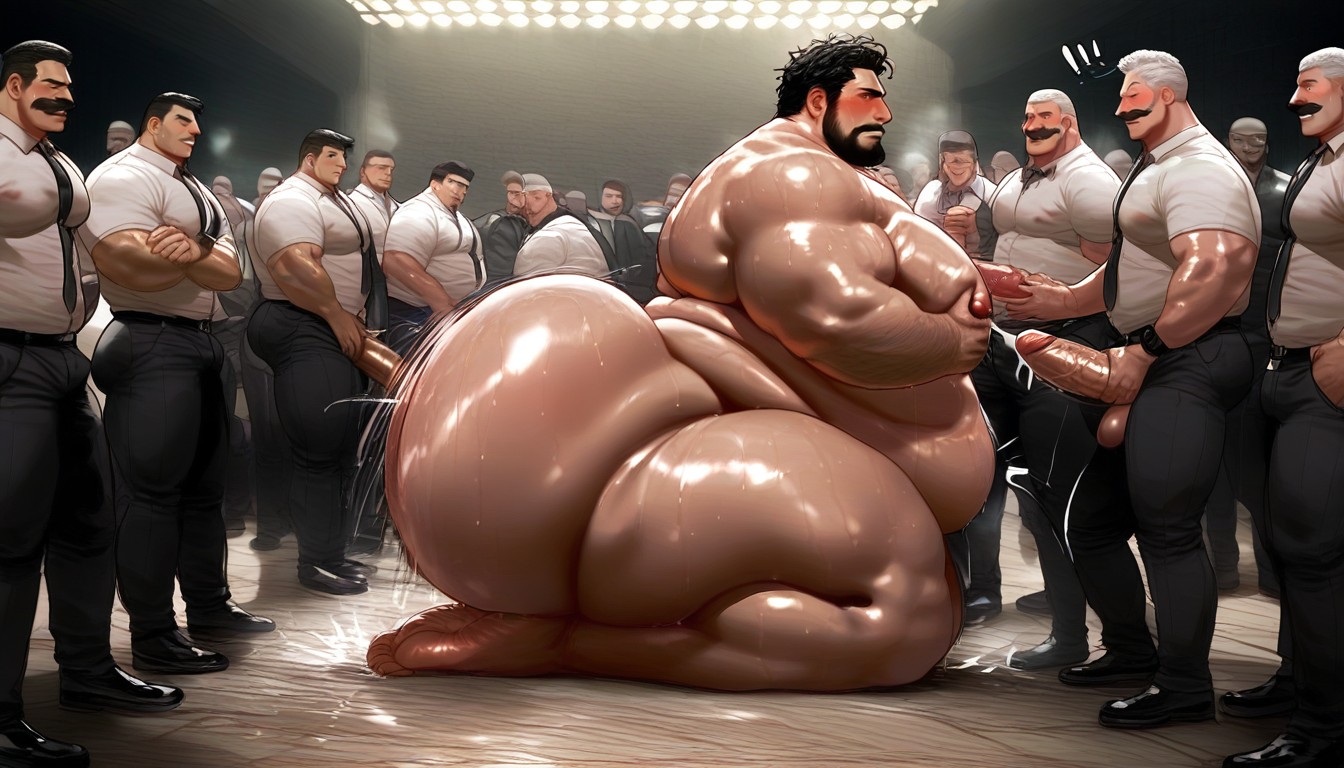 Fat, Gangbang, Manly Face 게이 AI 포르노