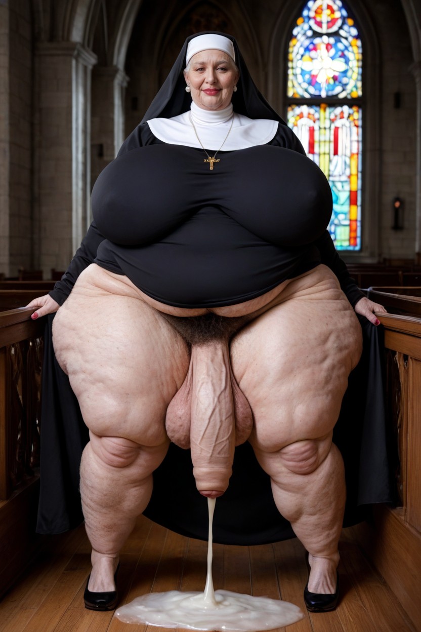 Cellulite Arms, Gigantic Saggy Breast, Extremely Wide Hips Porno IA