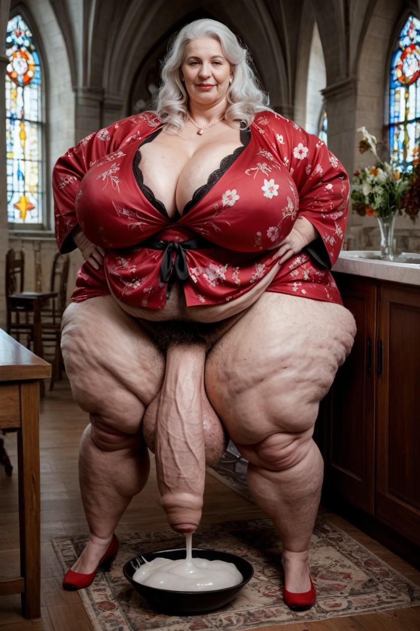 Extremely Fat Obese Body, Bowl Of Cum, Extreme Cellulite Porno IA