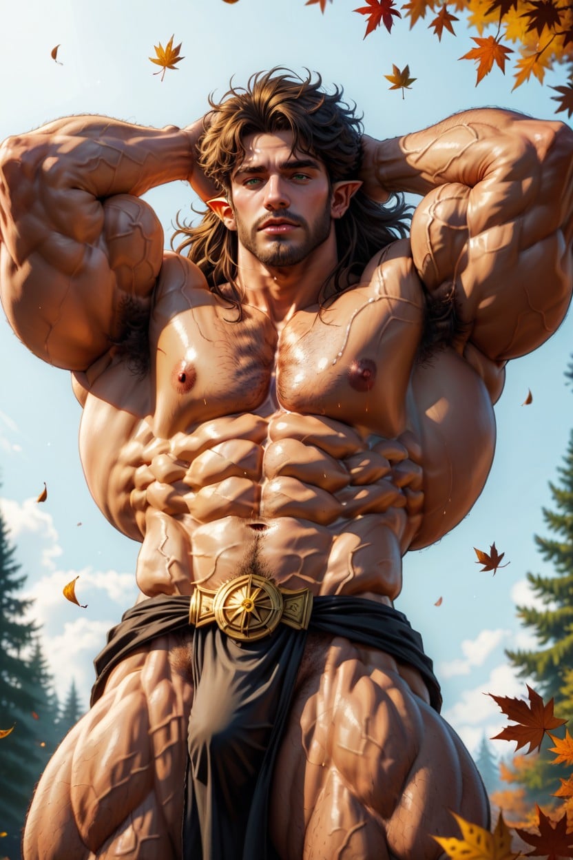Hyper Muscles, Thick Lips, Award Winning Photo AI Gay Porn