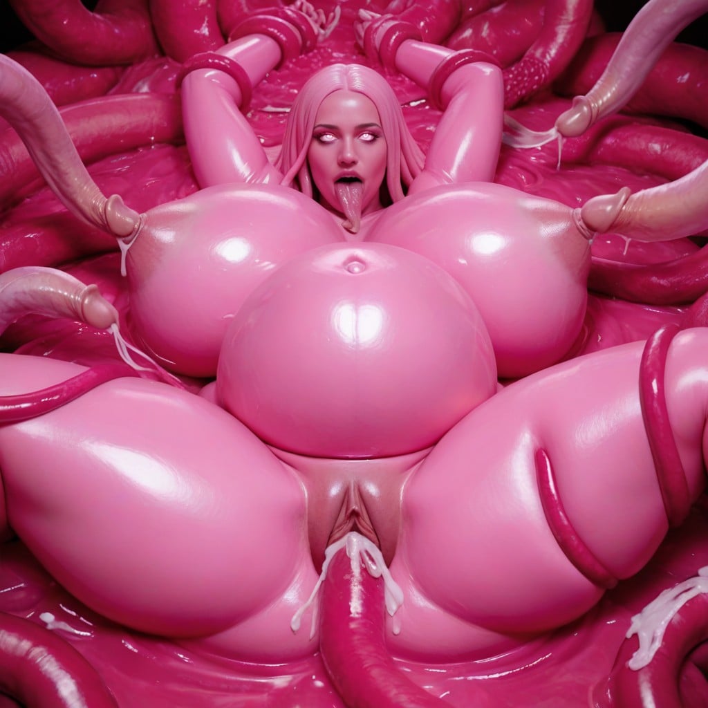Bbw, Woman Became A Tentacles Flesh, Lesbian Orgy AI Porn