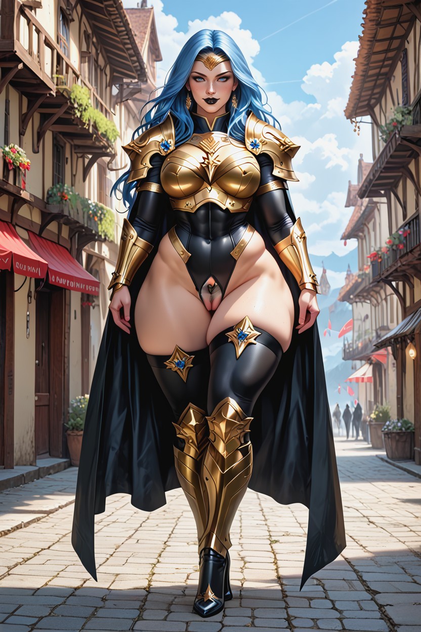 Cleavage, Pubic Hair, Detailed Body AI Porn