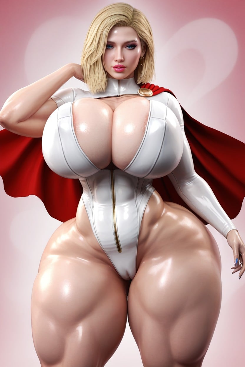 Gigantic Perfect Boobs, Exposed Thighs, Blonde Hair Hentai AI Porn