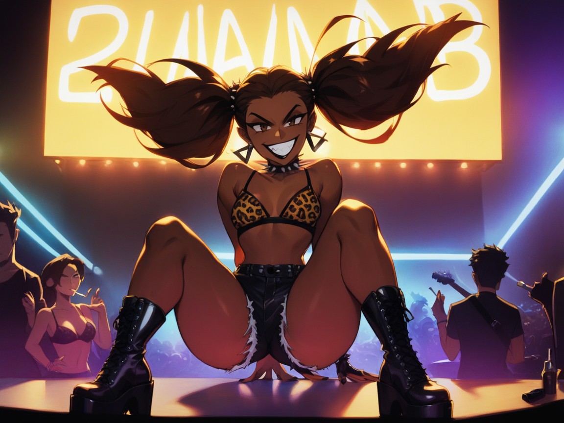 Vibrant Saturated Colors, Brunette, Low Torso Height Hentai AI Porn