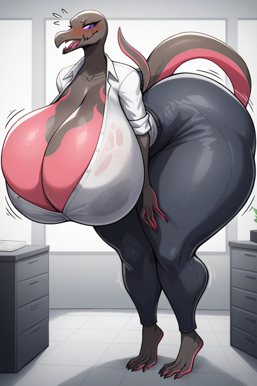 Heavy Blushing, Big Ass, 妖娆 AI獸人黃片