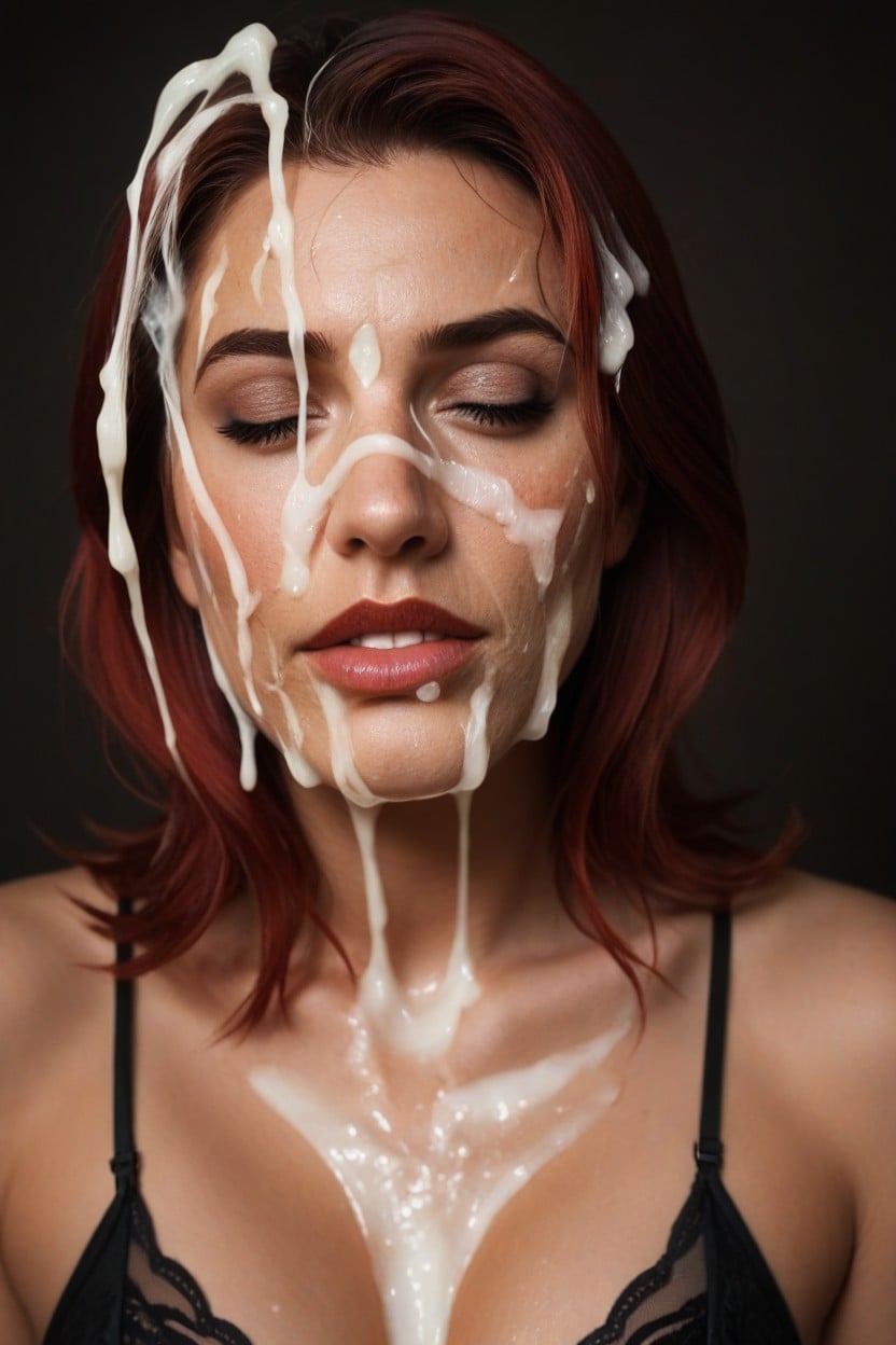 Multiple Excessive Cumshots, Cumshot, Glazed Face AI Porn