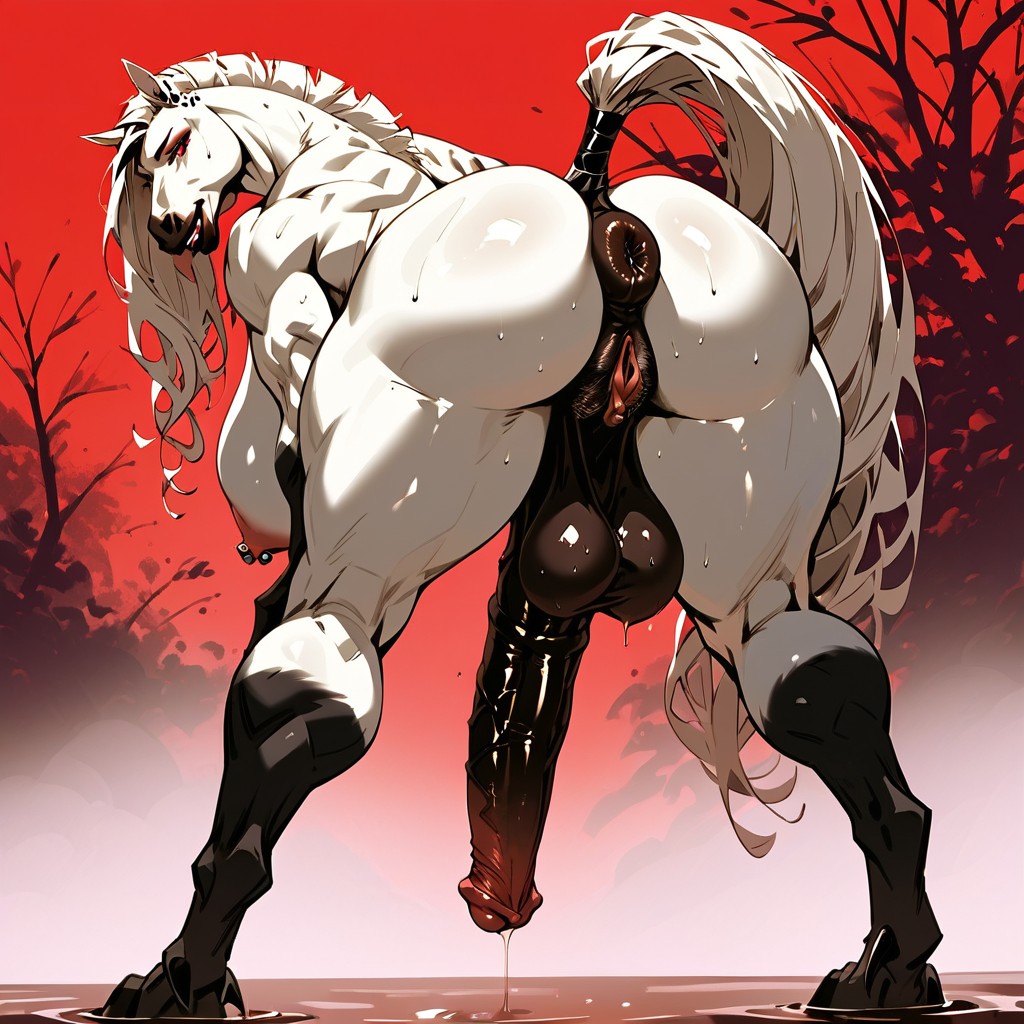 Super Long Raptor Tail, シネマティック, Black Clawed Raptor Feet ファーリーAIポルノ