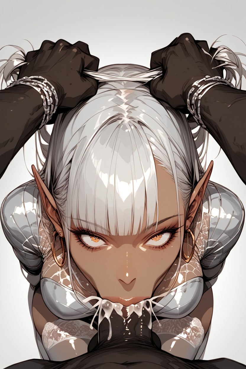 Silver Hoop Earrings, 18+, Deep Throat Hentai IA