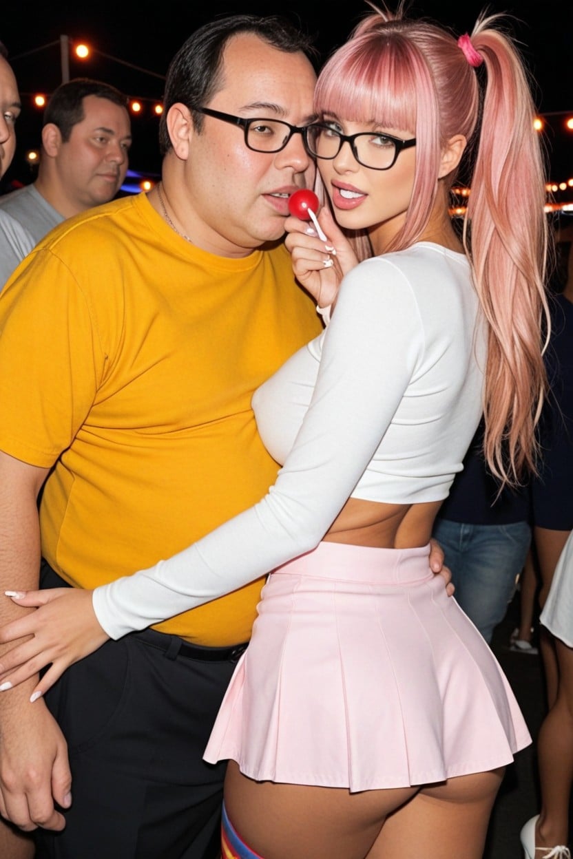 Touching Her, American, Wide Angle AI Porn
