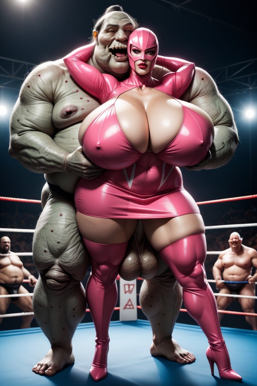 Pink Power Ranger Helmet, Huge Balls, 25+ AI Porn