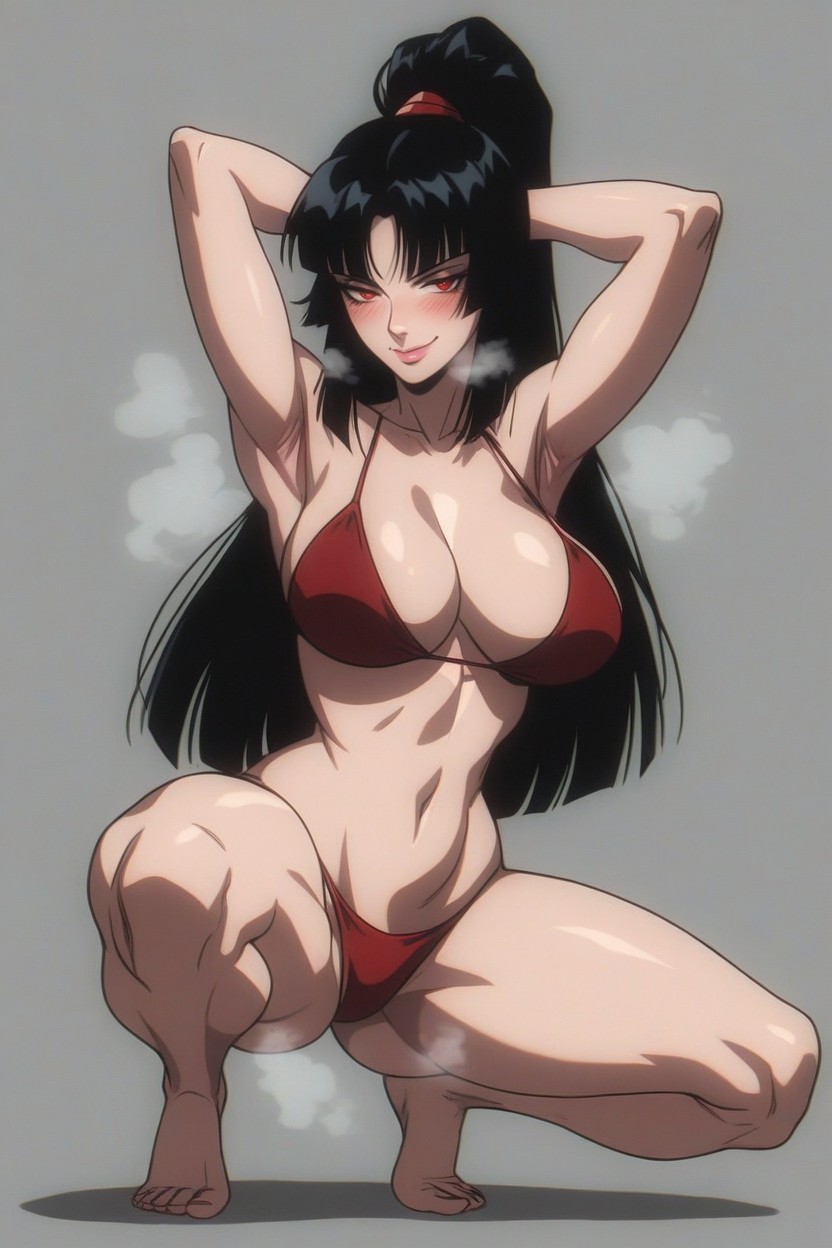 Squatting, Full Body, Detailed Image Hentai AI Porn
