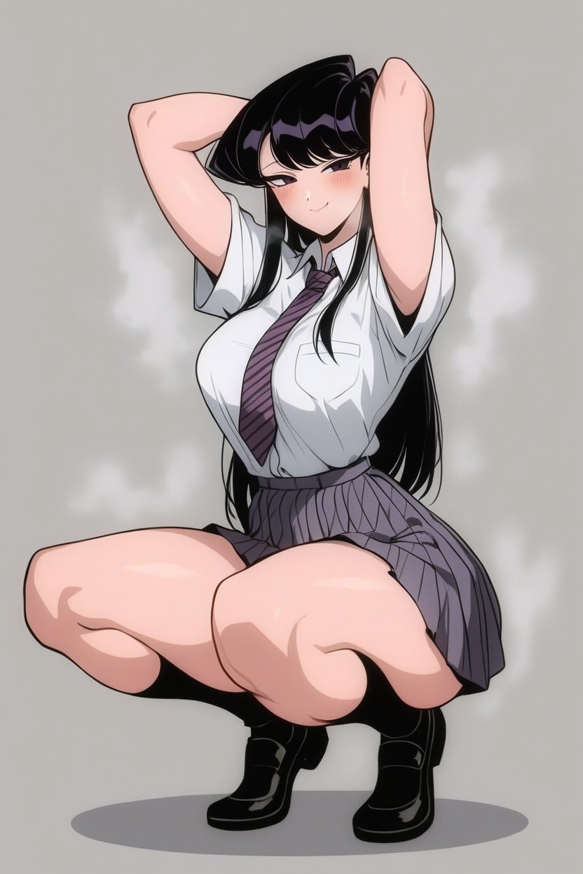 High Resolution, Arms Up, Squatting Hentai AI Porn