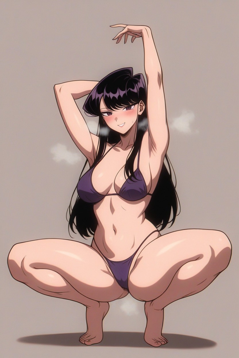 Squatting, Just Bikini, 25+ Hentai AI Porn