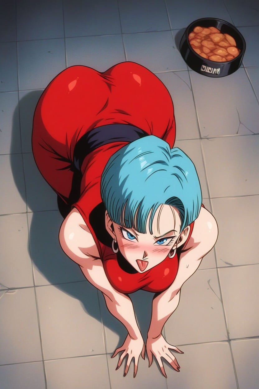 Red Dress, Looking At Viewer, Choker Hentai IA