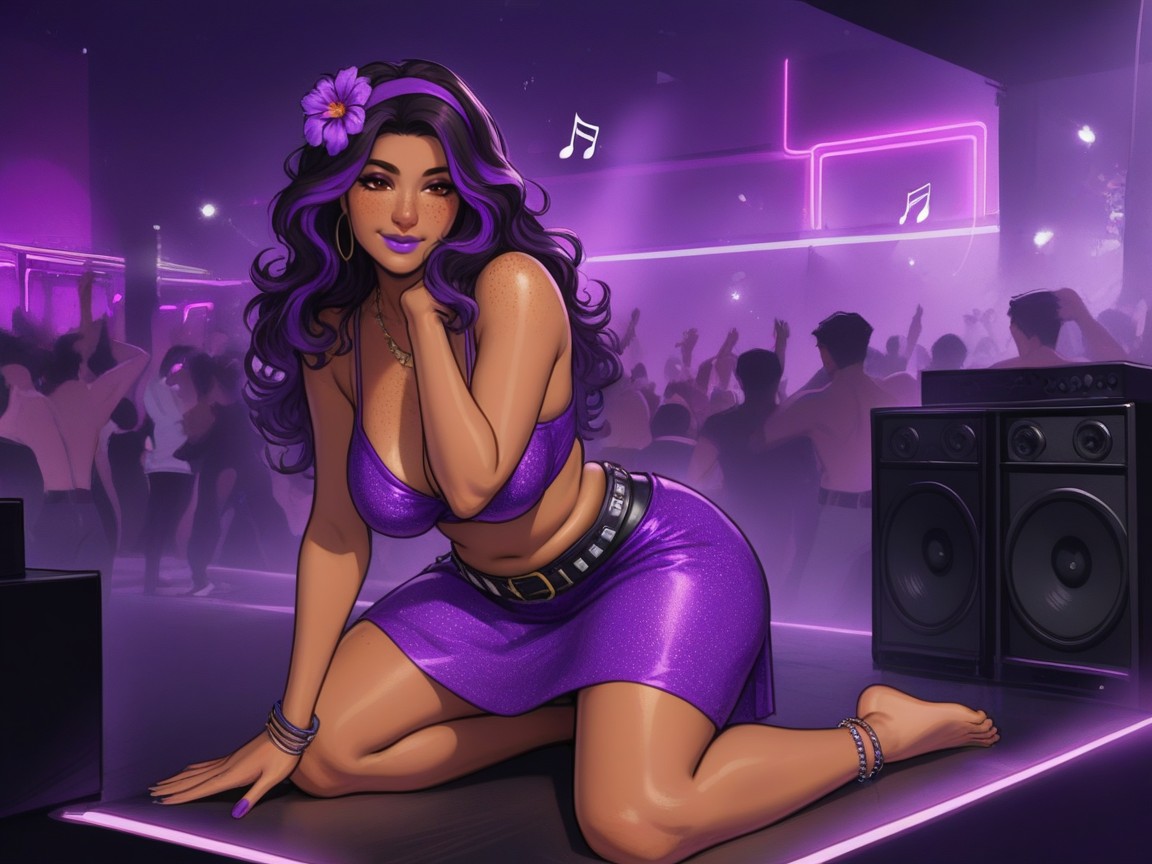 18+, Gros Cul, Vibrant Saturated Colors Porno IA Latina