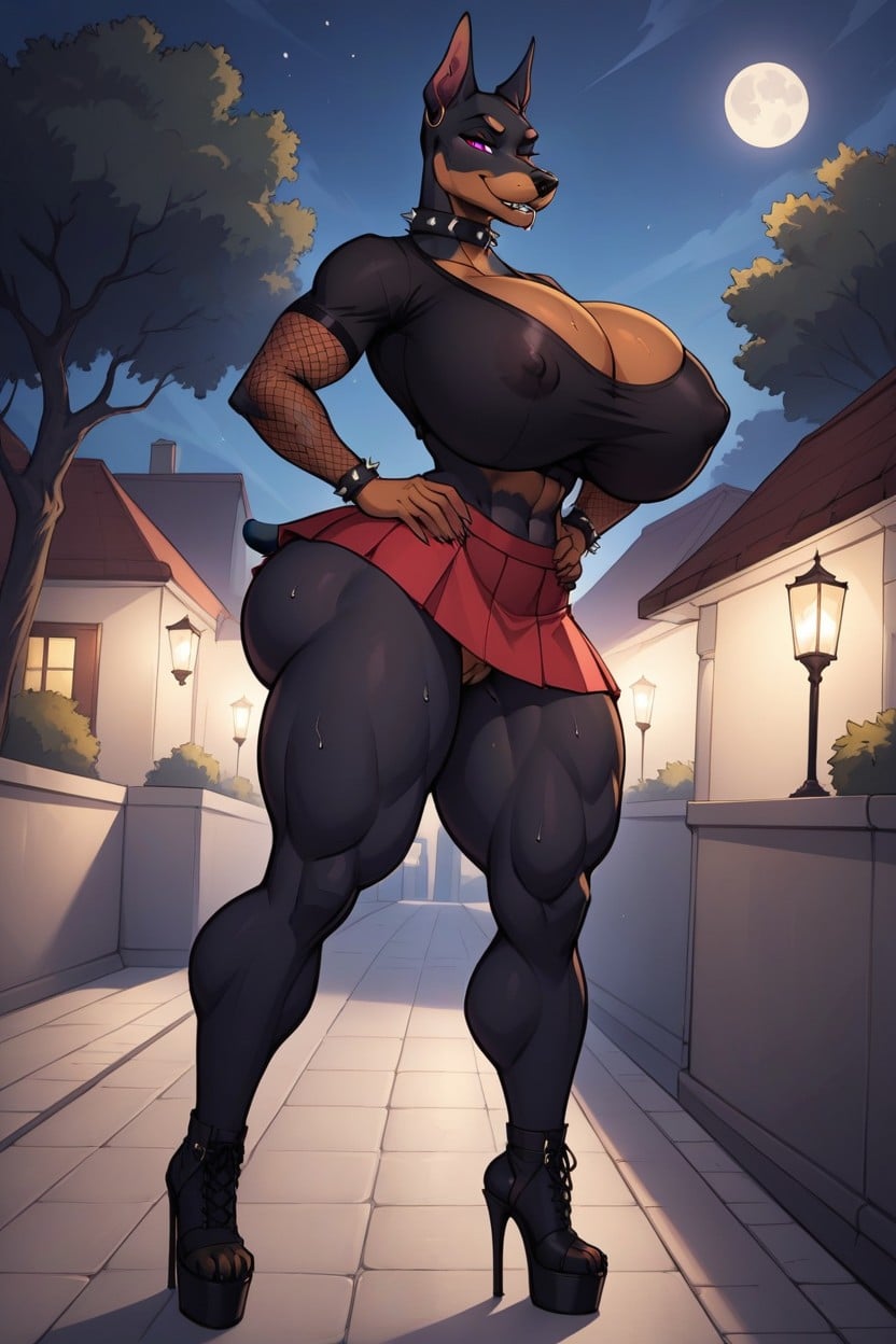 Huge Breasts, Black Nipples, Model 퍼리 AI 포르노