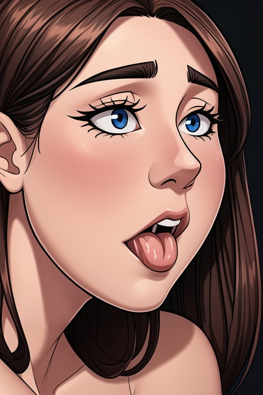 Close Up Face, Close Up, Naked Hentai AI Porn