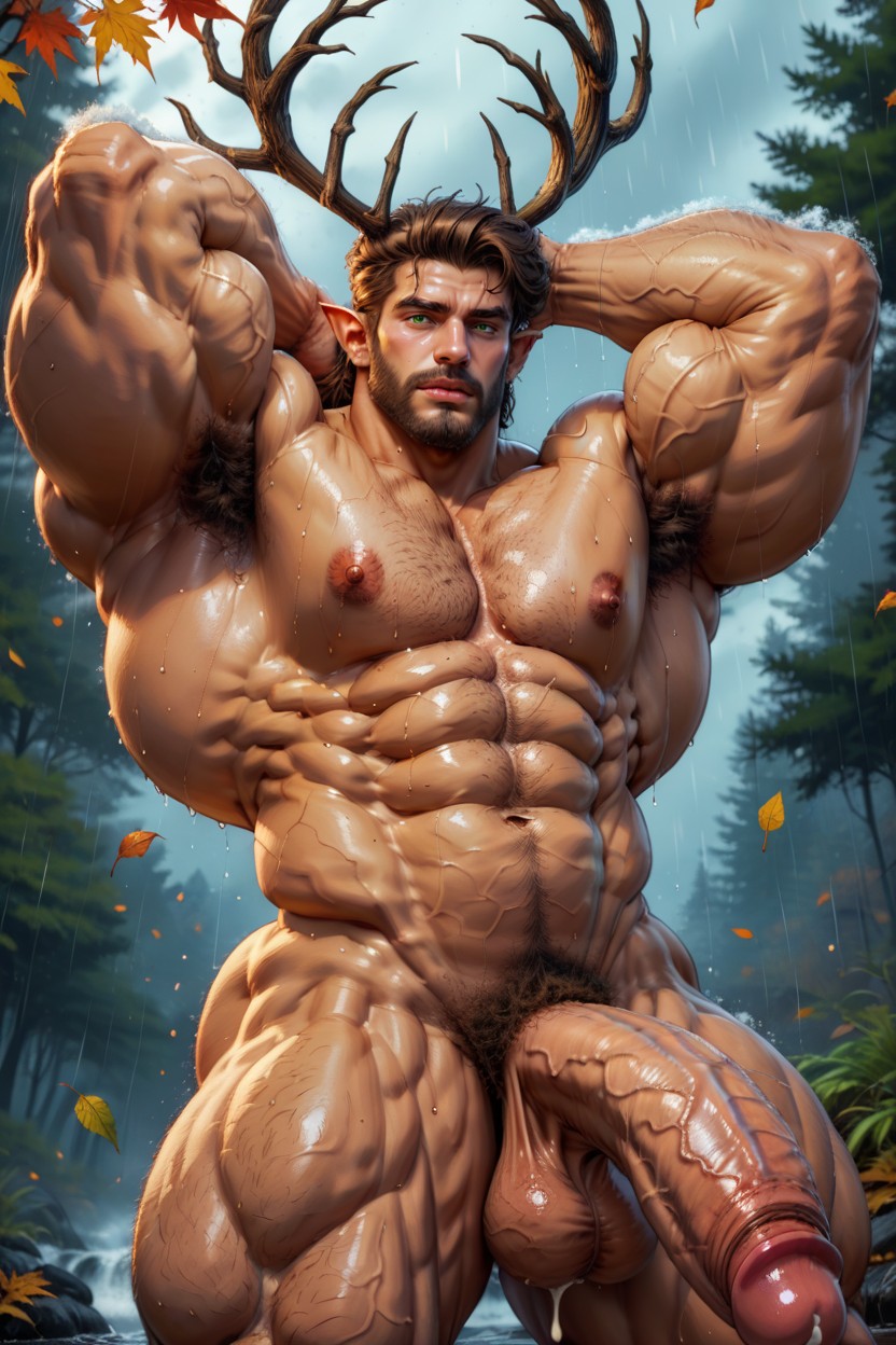 Tall Men, Naked, 팔 위로 게이 AI 포르노
