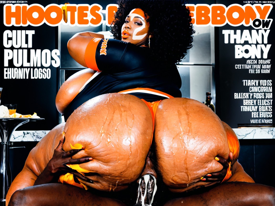 Magazine Cover, African Man, Cumshot Ebony AI Porn